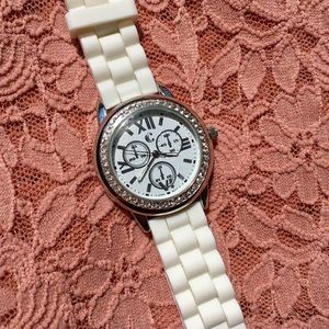 Charming Charlie white watch