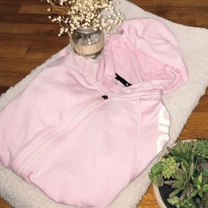 BABY PINK ADIDAS HOODIE