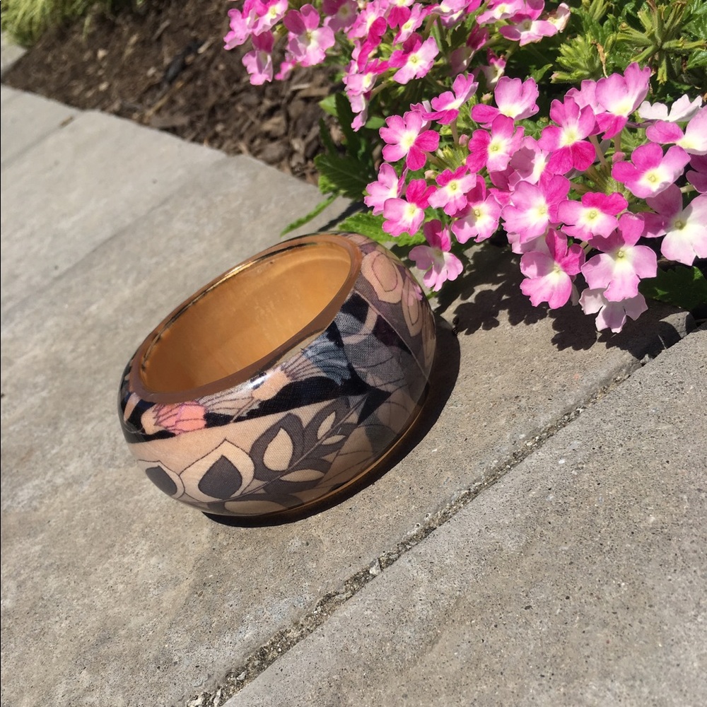 🤍 Zara - Large patterned bangle - Picture 3 of 6