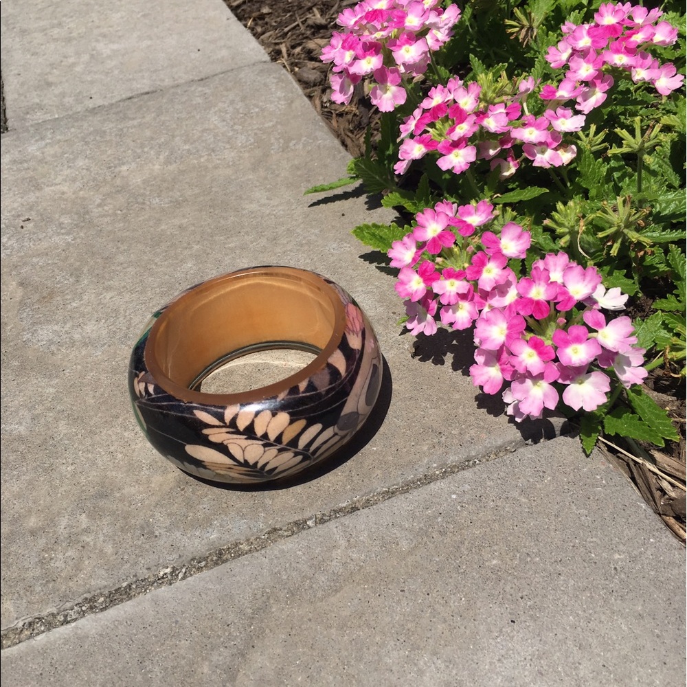 🤍 Zara - Large patterned bangle - Picture 5 of 6