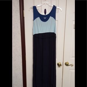 Merona Size X-Large/TG Shades of Blue Maxi Dress