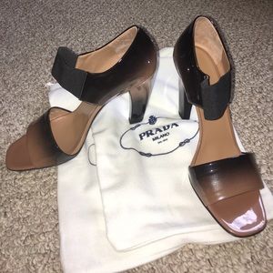 Prada Ombré Leather Heels