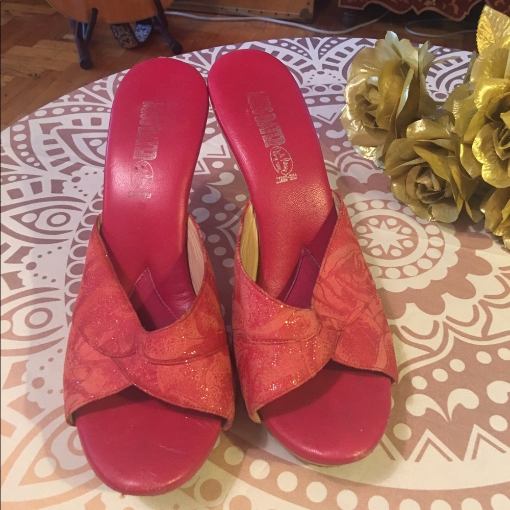 Gorgeous Sexy Vintage Mules Slides Sz 9