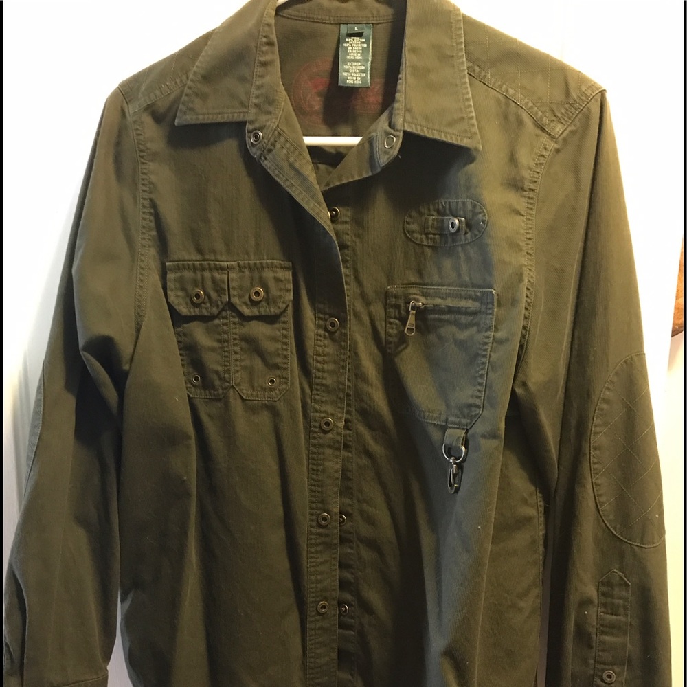Lauren/Ralph Lauren"fly fishing" green corduroy