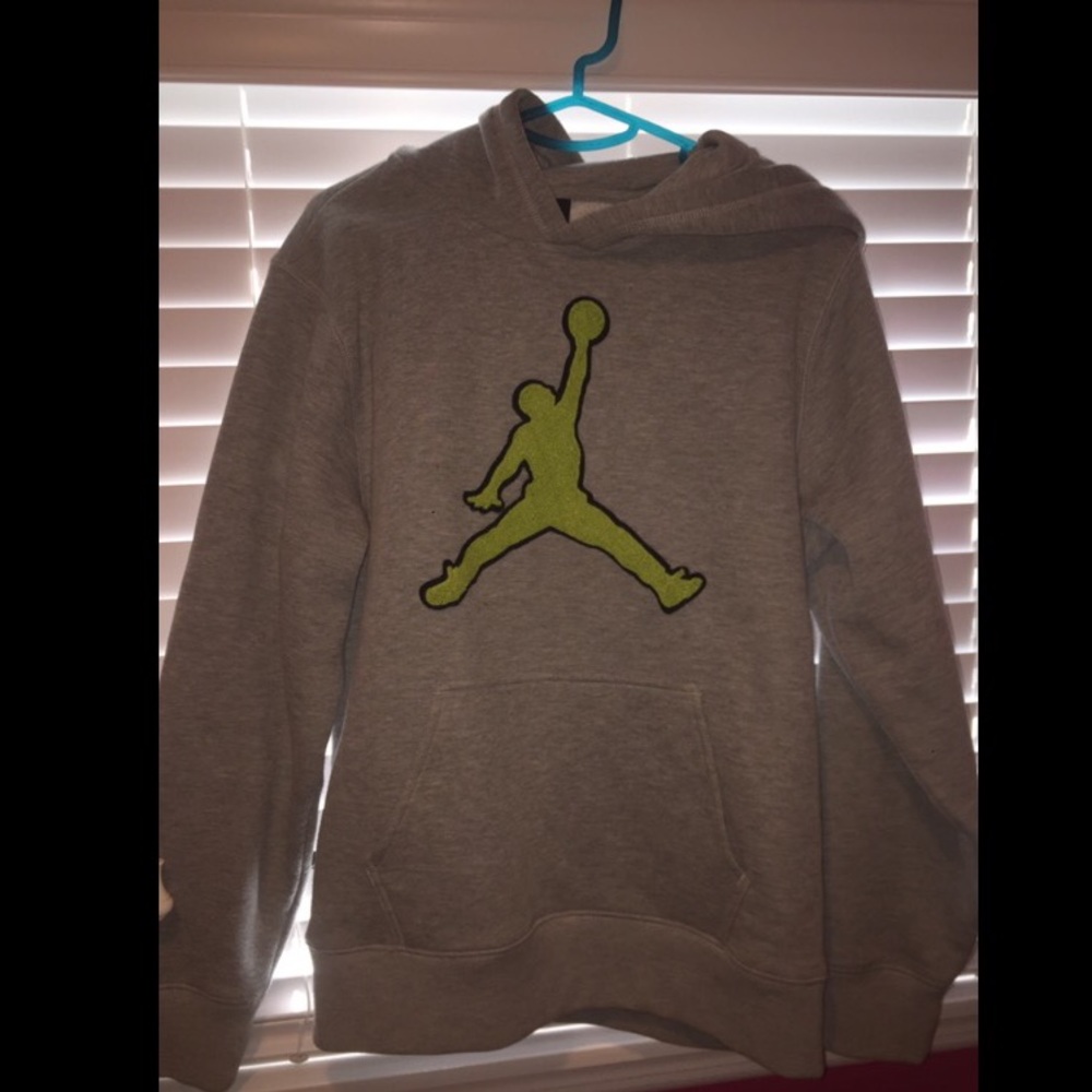 JORDAN YOUTH HEATHER GREY HOODIE