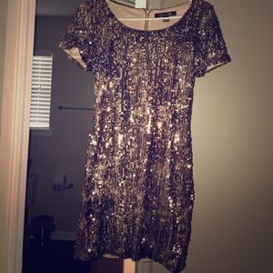Forever 21 Gold Sequin Dress