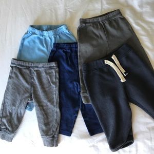 3-6 months, lot of 5 pants