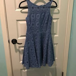 Blue lace dress