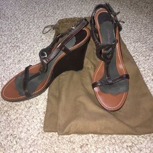 Gucci Leather Wedges