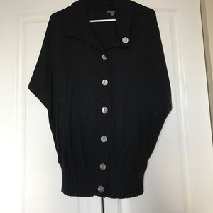 LAST CALL - Lilla P Sweater poncho - medium - gray