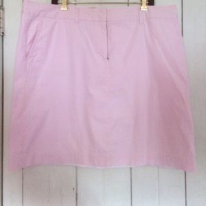 Pink seersucker skirt