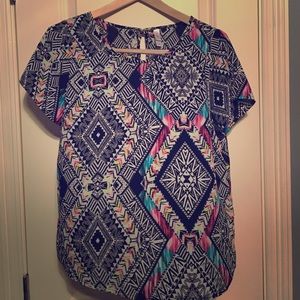 Target--Xhilaration Multicolored Top