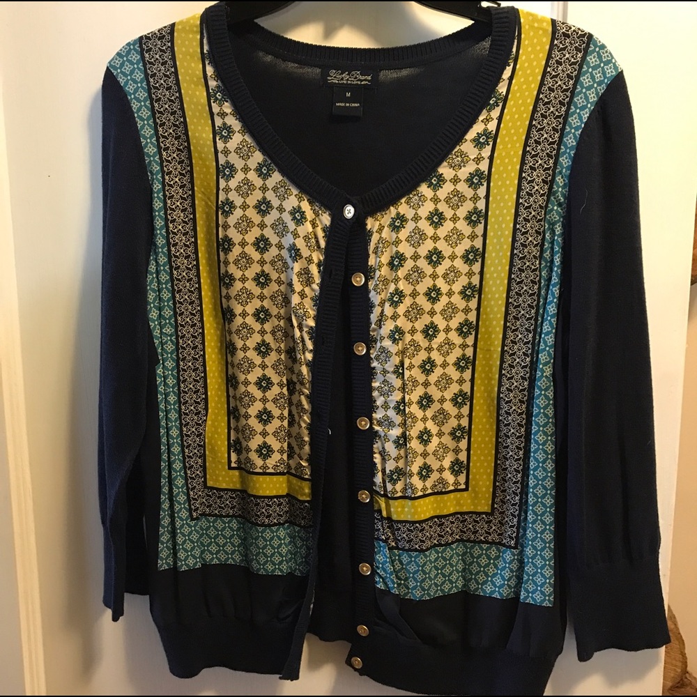 Lucky brand 3/4 sleeve cardigan