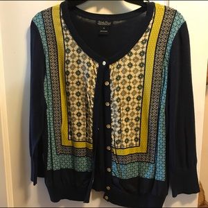 Lucky brand 3/4 sleeve cardigan