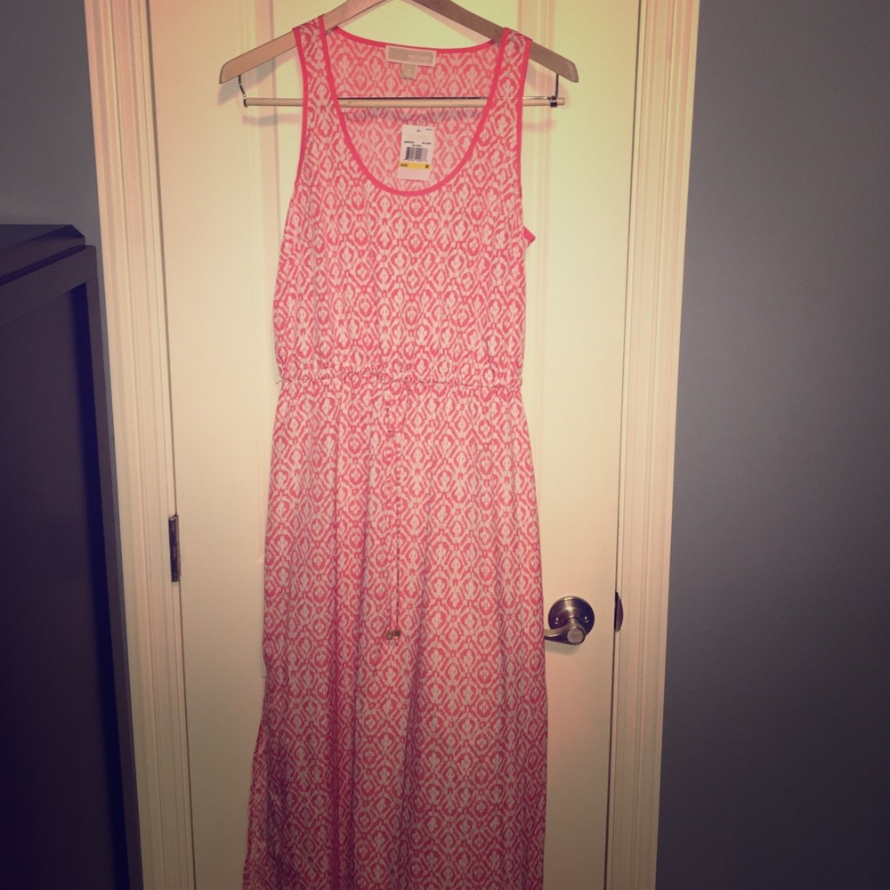 Michael Kors Hot Coral Maxi Dress