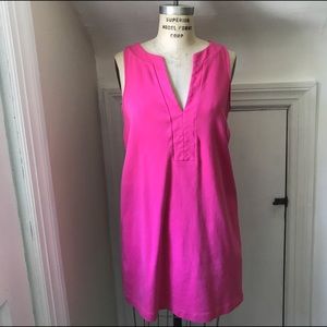 Pink J. Crew Sleeveless Dress