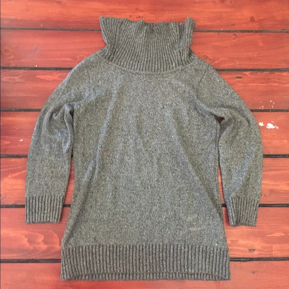 Grey high neck sweater