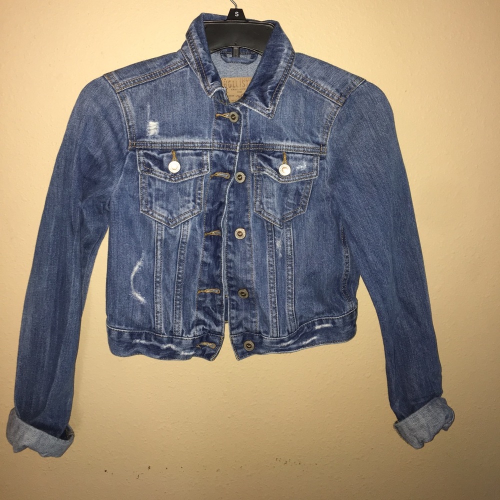 Blue jean Hollister jacket