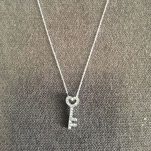 Diamond Key to My Heart Necklace