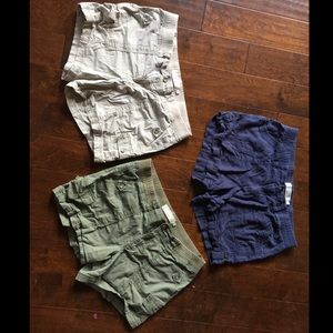 Sonoma shorts - 3 pack &a striped hat