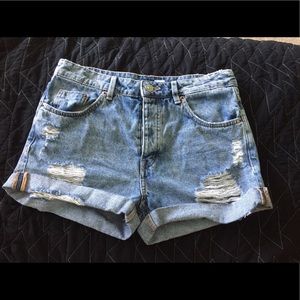 ❗️❗️H&M High waisted denim shorts