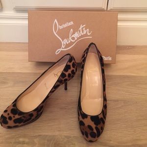 Christian Louboutin platform leopard pumps 👠