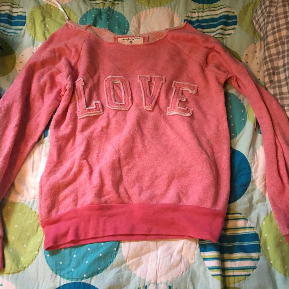 Pink "Love" Sweatshirt