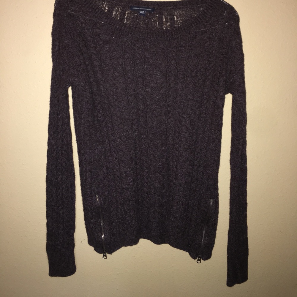 Dark purple American eagle sweater