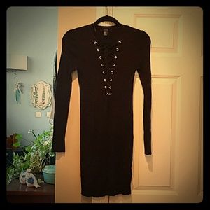 FOREVER 21 Brand NEW TIE FRONT ribbed knit