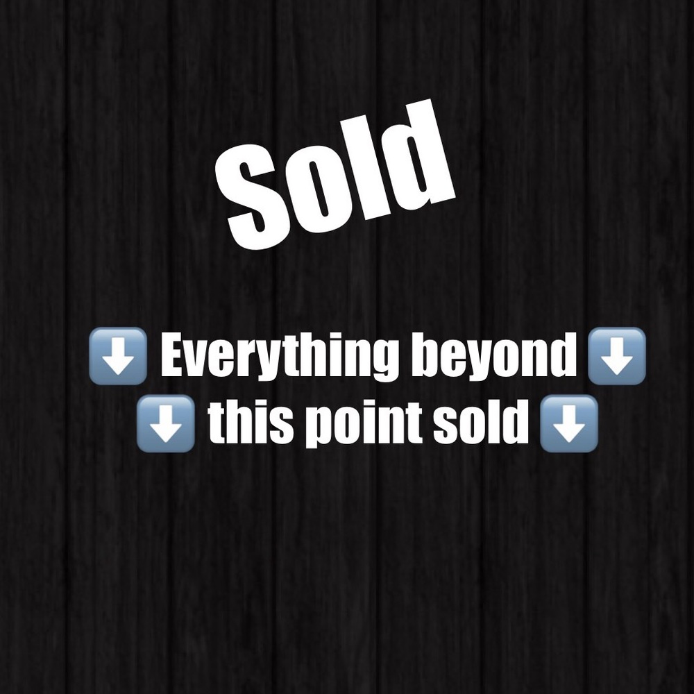 ✔️ Sold! Everything beyond this point sold ✔️