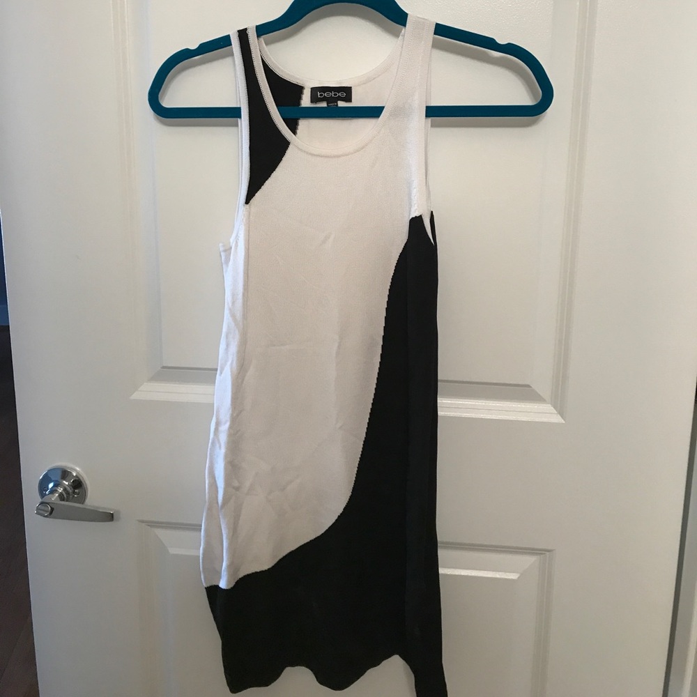 Bebe black and white dress - Small
