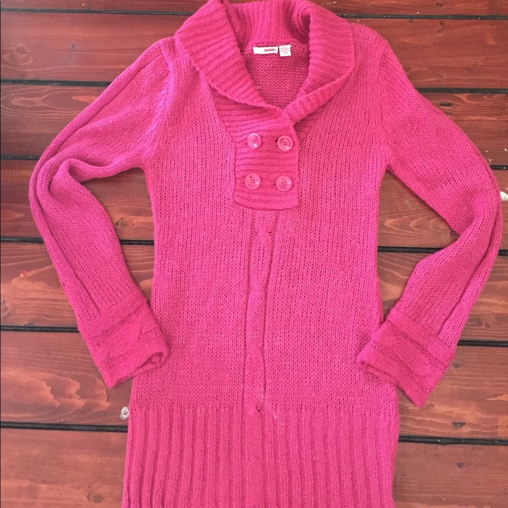 Pink colored sweater