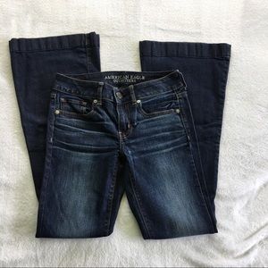 American Eagle super stretch modern flare jeans.