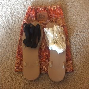 Size 8 Sseko Beige Ribbon Sandals