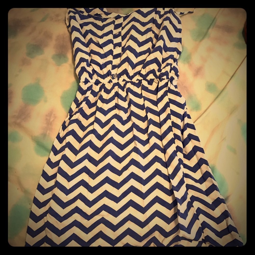 Rue 21 purple and white striped sun dress