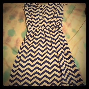 Rue 21 purple and white striped sun dress