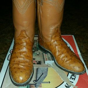 Ostrich women's boots sz 7