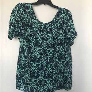 Gibson brand shirt sea foam green or teal and navy