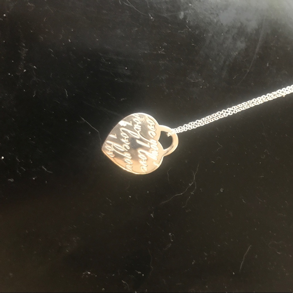 Authentic Tiffany I love you necklace