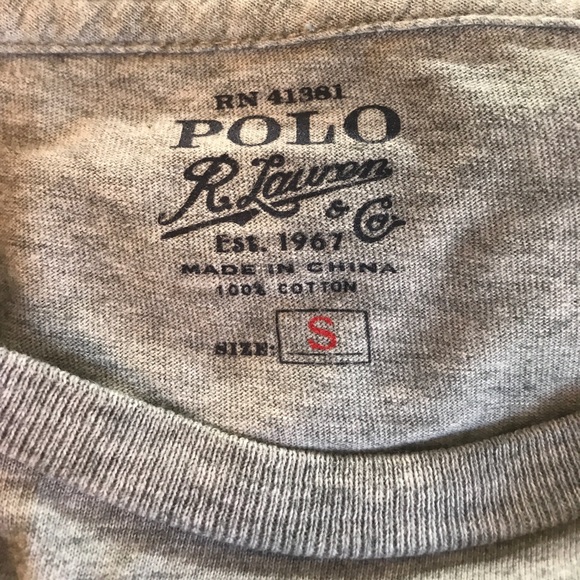 Ralph Lauren 1/4-zip & Polo T-shirt Purple & Gray - Picture 4 of 4