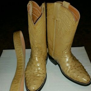 Ostrich women's boots sz 7