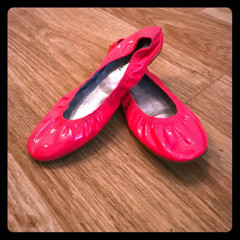 Hot pink ballet flats
