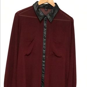 Long Sleeve Blouse with a Black Peter plan collar