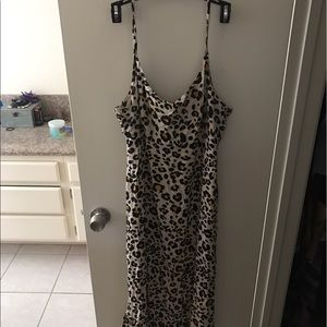 Leopard print summer dress