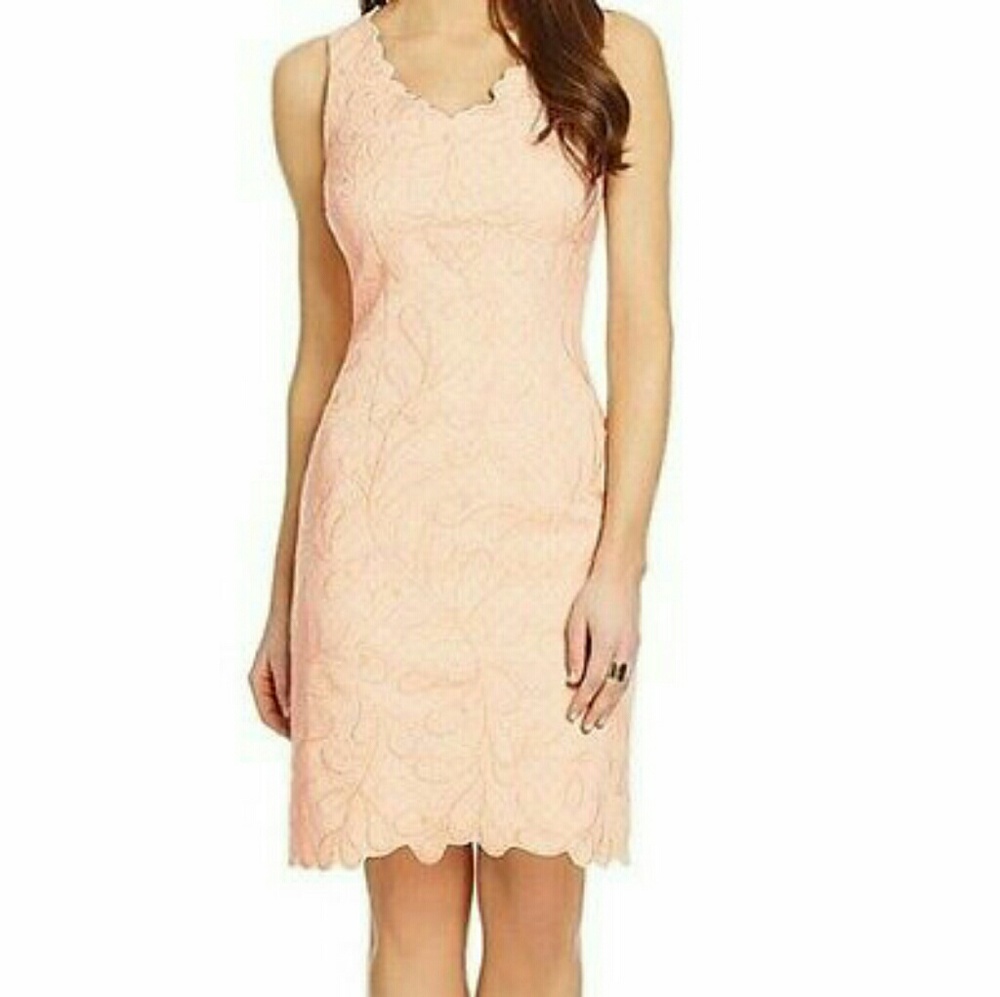 Antonio Melani Aliyah embroidered pink dress