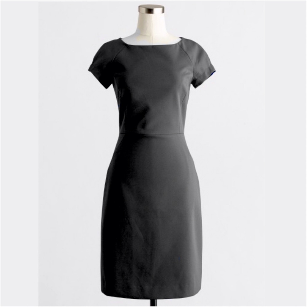 J. Crew Factory Crepe Short Sleeved Dress
