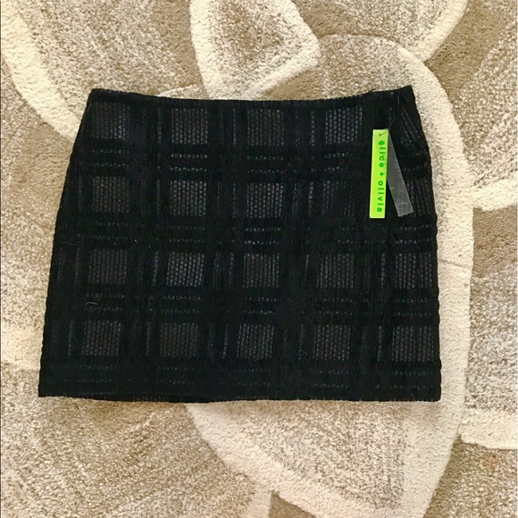 Alice & Olivia Black Mini Skirt - Picture 6 of 6