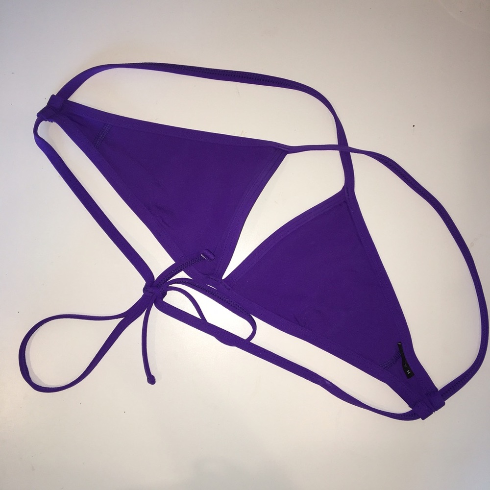 Purple Jolyn Clothing Triangle Bikini Top