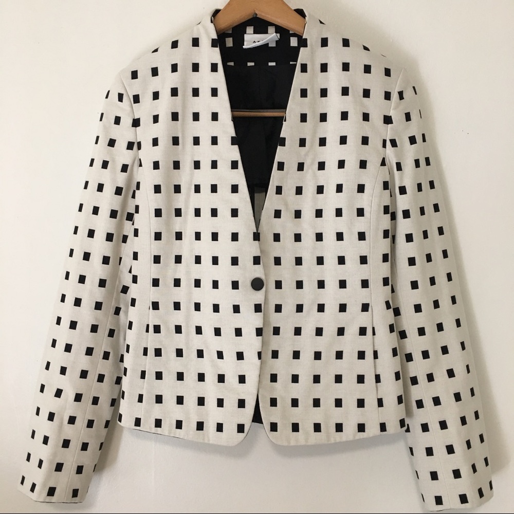 ***SOLD***Akris Punto Blazer Squares Snap Button - Picture 3 of 8