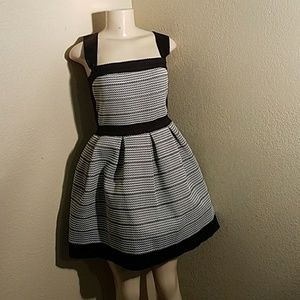 Alya Black and White, Fit and Flare, Dress Size M